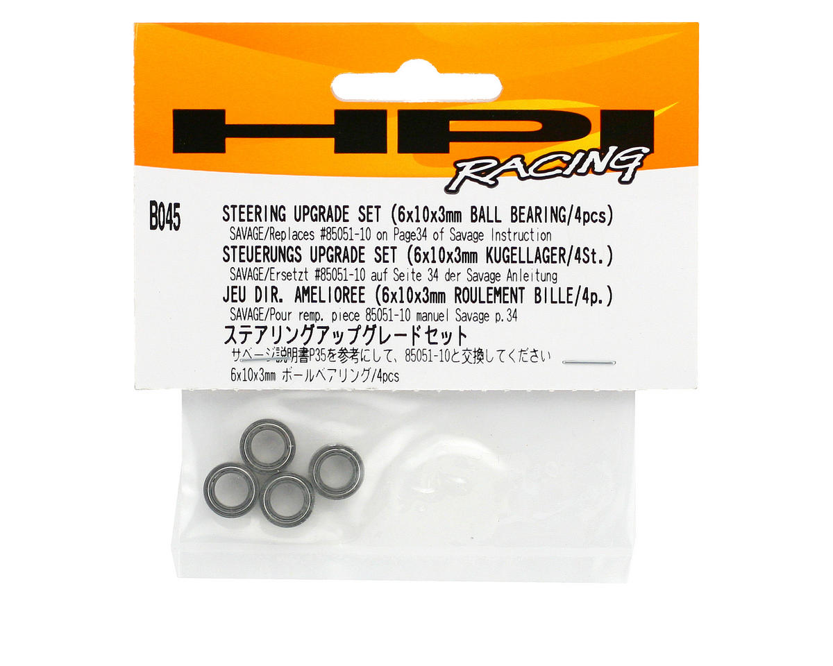 HPI Steering Upgrade Set 6 X 10 X 3Mm Ball Bearing X4