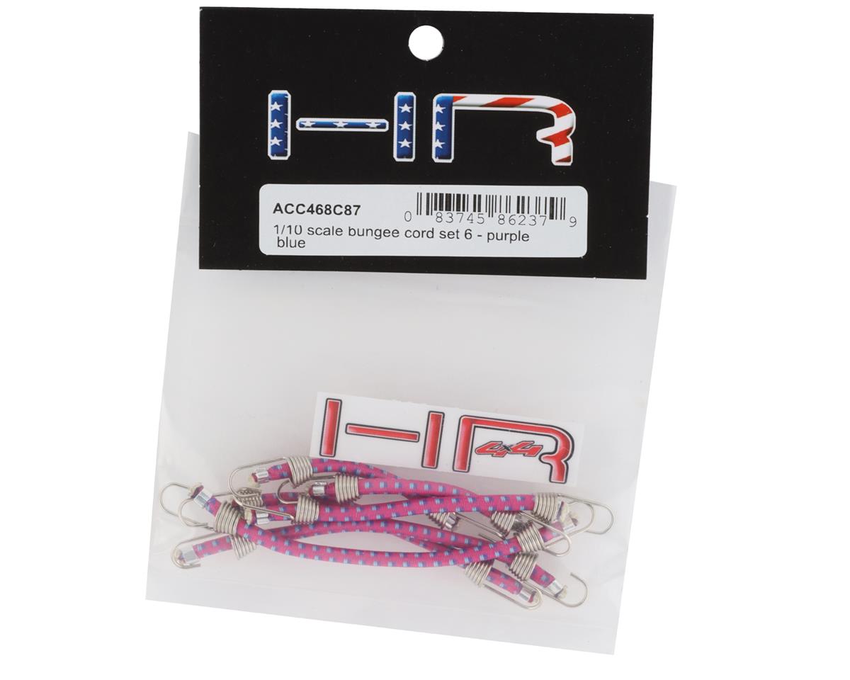 Hot Racing 1/10 Scale Bungee Cord Set Purple and Blue 6pcs