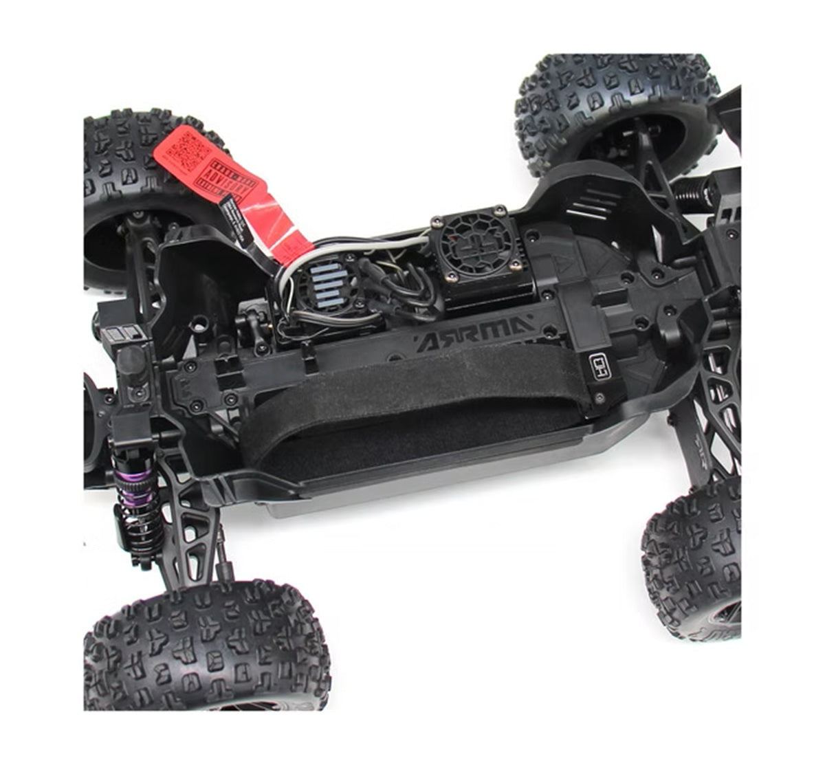 Hot Racing Flex Straps Tall Battery Hold-Downs Arrma Mini 1/16 Aluminum Mount