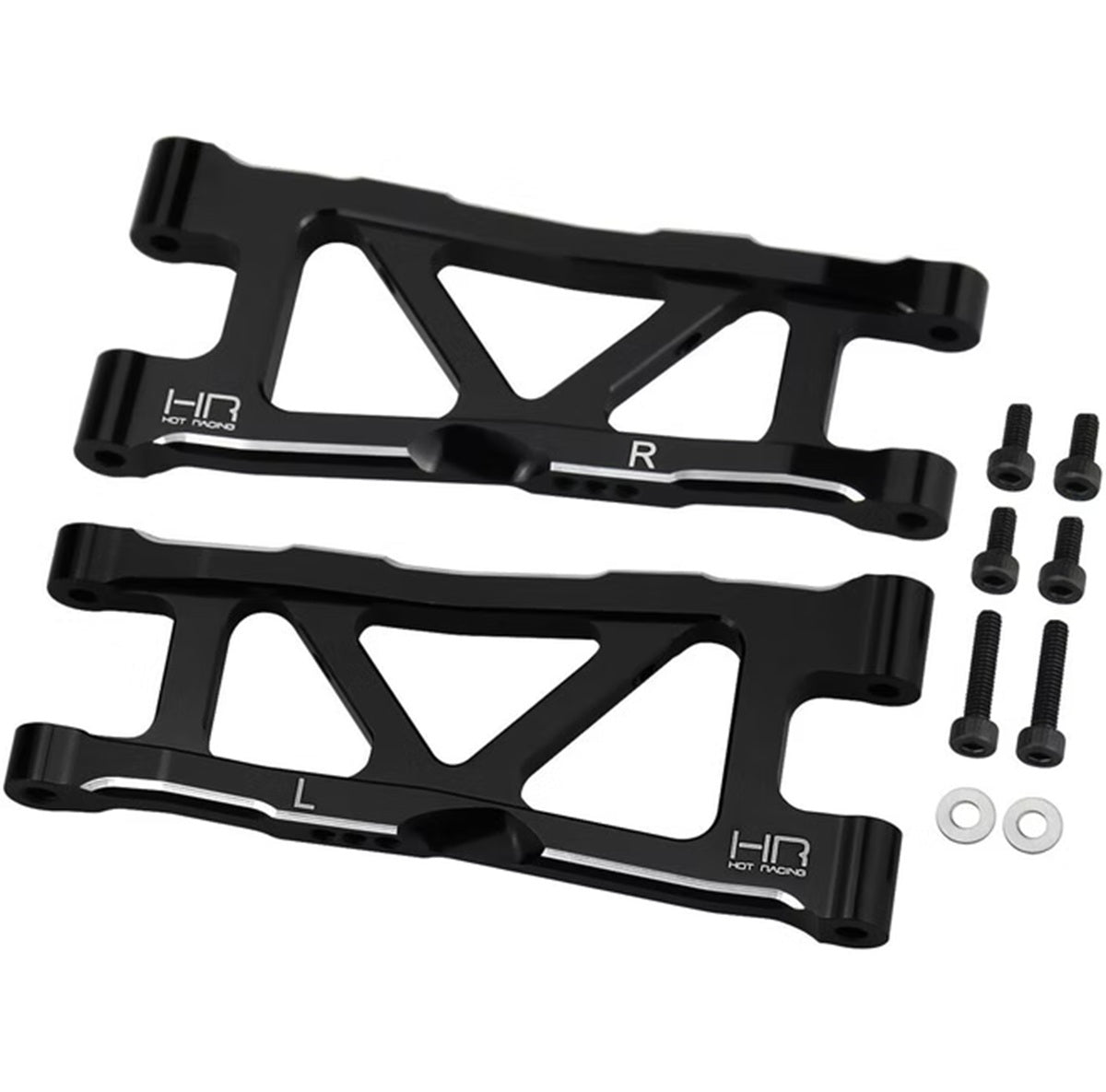 Hot Racing Aluminum Rear Lower Suspension Arm Set D Mini Kraton 1/16