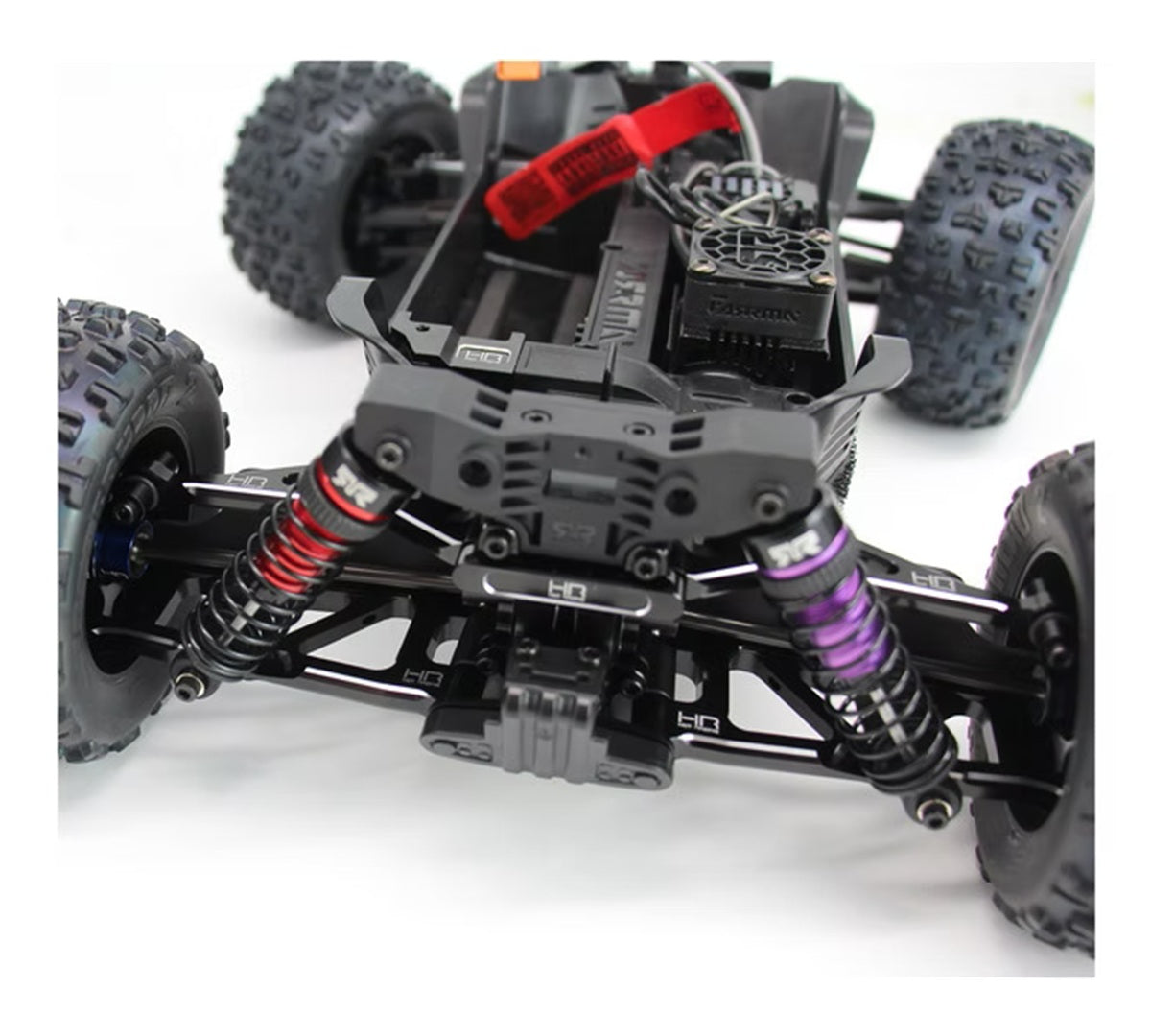 Hot Racing Aluminum Rear Lower Suspension Arm Set D Mini Kraton 1/16