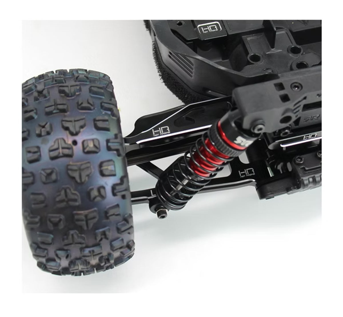 Hot Racing Aluminum Rear Upper Suspension Arm Set D Mini Kraton 1/16