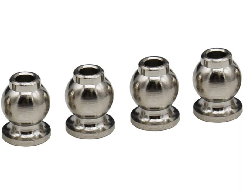 Hot Racing Hardened #45 Steel Chrome Pivot Ball Set 3x7.8x10.5mm (4-Pack) for Arrma 1/7 and 1/8 BLX 6S