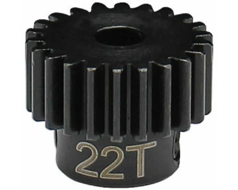 Hot Racing 22T 0.5 Mod Hardened Steel Pinion Gear, 1/8 Bore CSG22M05