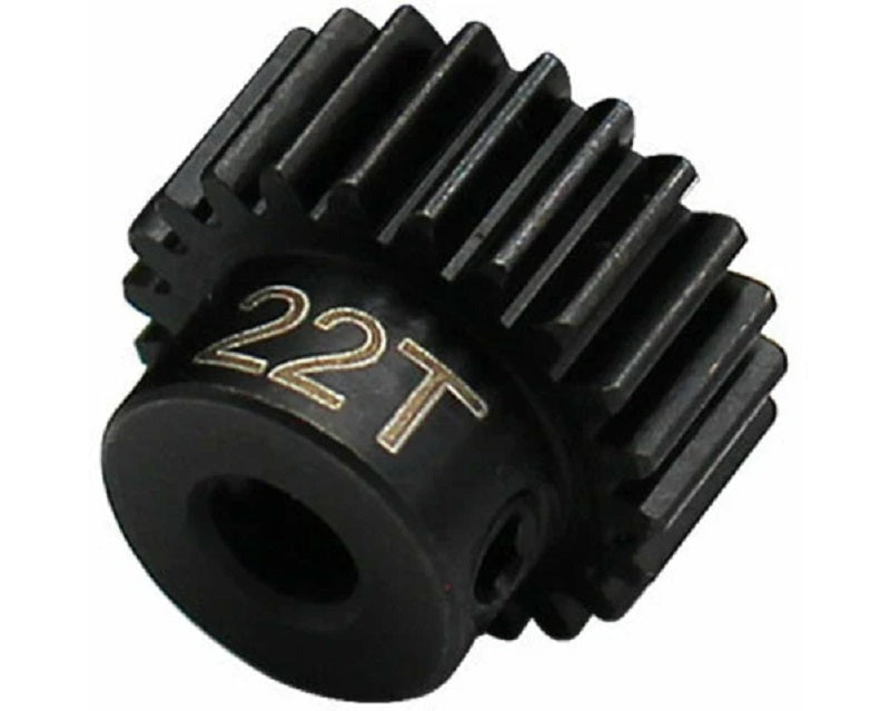 Hot Racing 22T 0.5 Mod Hardened Steel Pinion Gear, 1/8 Bore CSG22M05