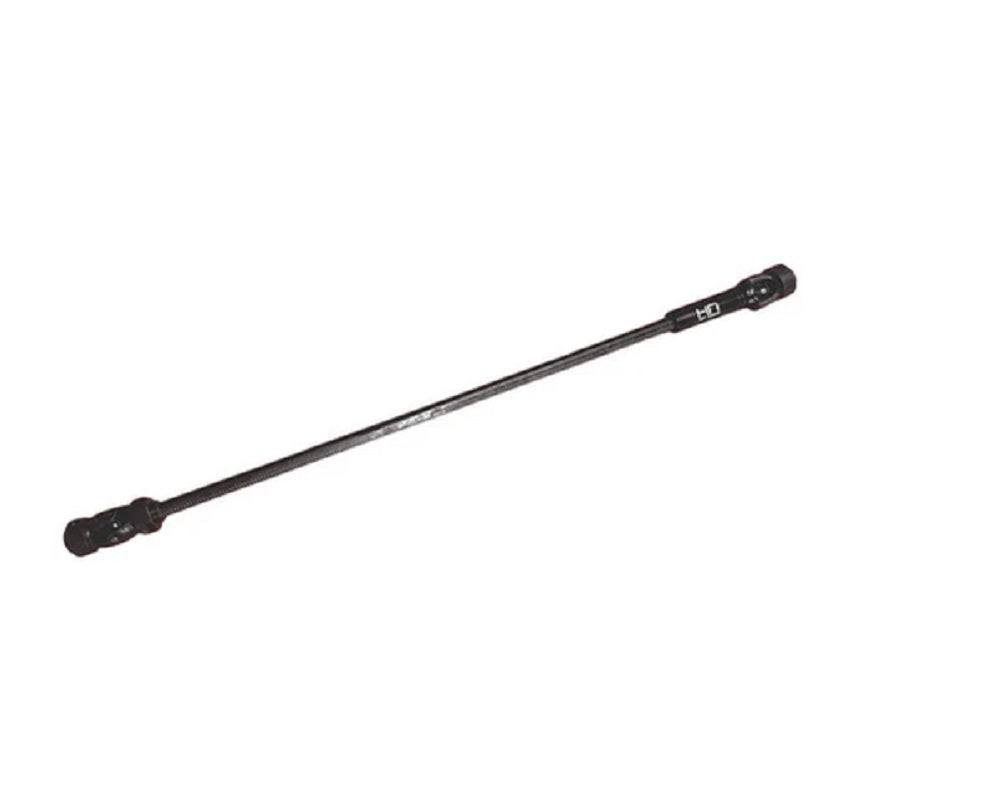 Hot Racing Black Cut-to-Length Center Driveline with Scale U-Joints (5mm Bore)