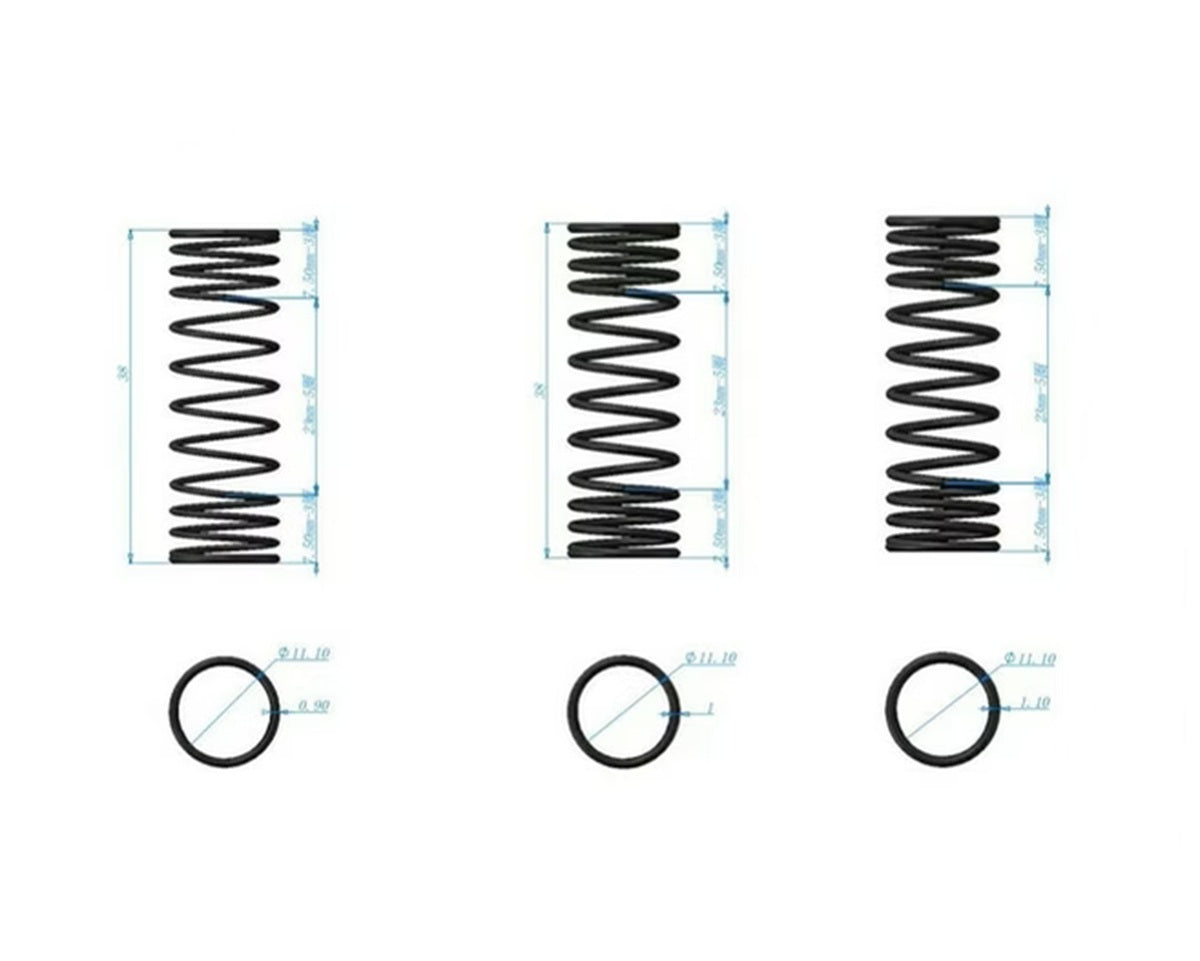 Hot Racing 38mm Progressive Rate RS Front Spring Set for Arrma Grom