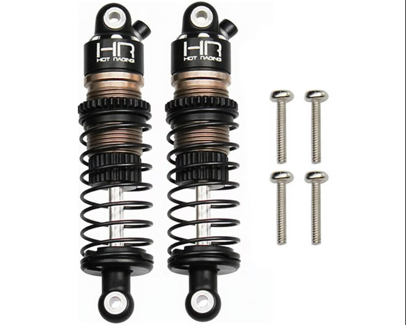 Hot Racing CNC Aluminum 35.5mm Threaded Damper Shocks (Pair) for Losi Micro-B 1/24