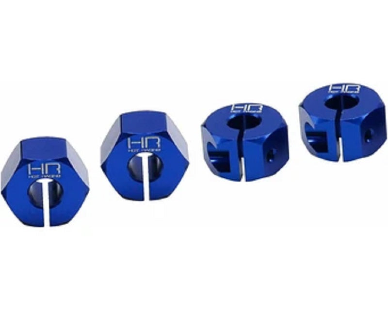 Hot Racing Blue Aluminum 12mm Wheel Hex, for Traxxas Mini Maxx MMX10X06