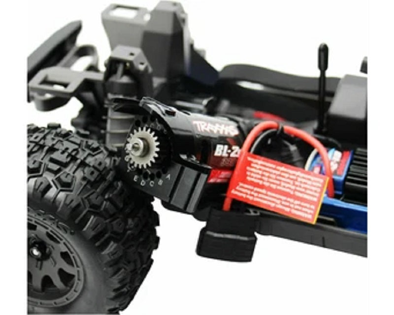 Hot Racing Modular Aluminum Motor & Battery Mount for Traxxas Mini Maxx (15T–23T Pinion)