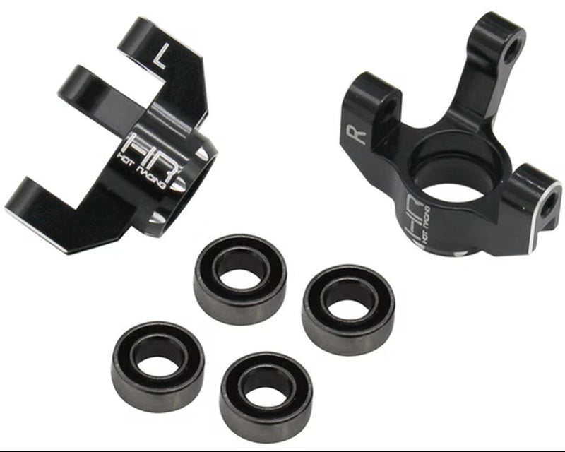 Hot Racing Aluminum Front Knuckle Spindle Set with Oversize Bearings for Losi Mini-T B 2.0 Drag
