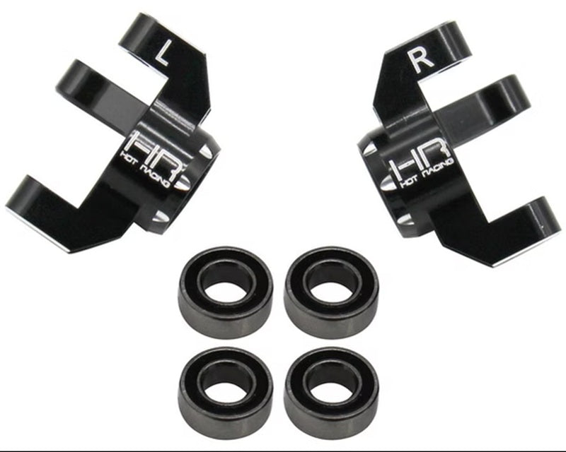 Hot Racing Aluminum Front Knuckle Spindle Set with Oversize Bearings for Losi Mini-T B 2.0 Drag