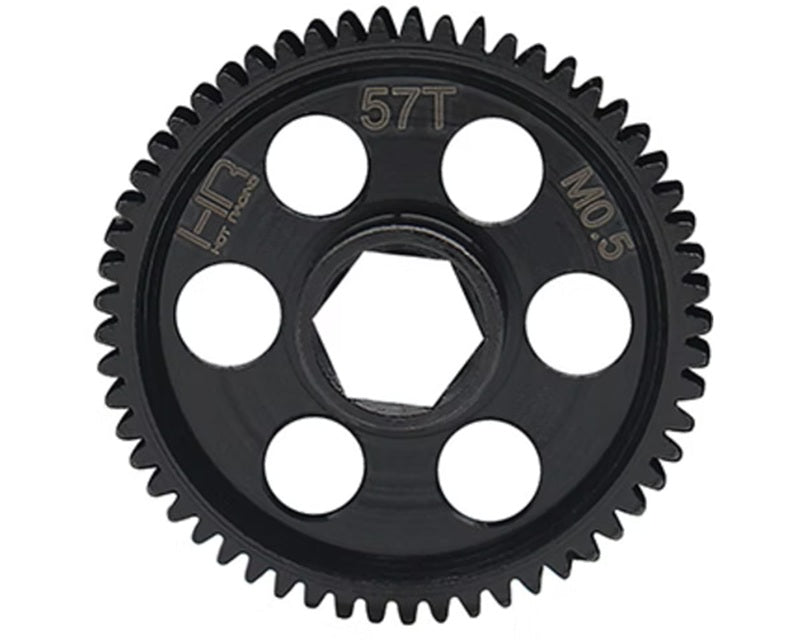Hot Racing Speed Run CNC Steel Main Spur Gear 0.5 Module 57T for Arrma Grom