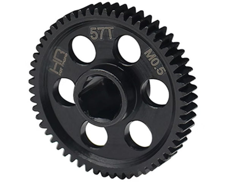 Hot Racing Speed Run CNC Steel Main Spur Gear 0.5 Module 57T for Arrma Grom