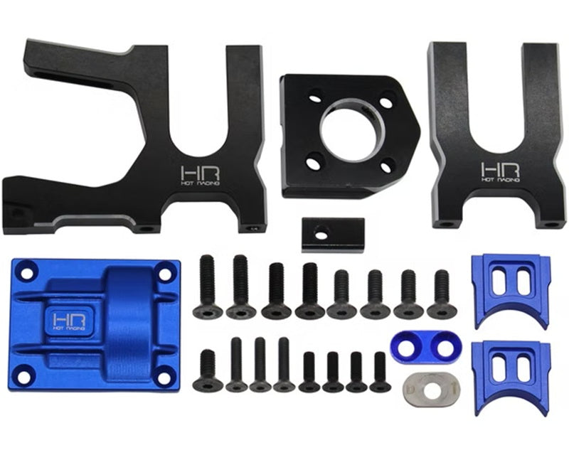 Hot Racing Aluminum Sliding Rail Lock Motor Mount with Heat Sink Fins for Traxxas Sledge