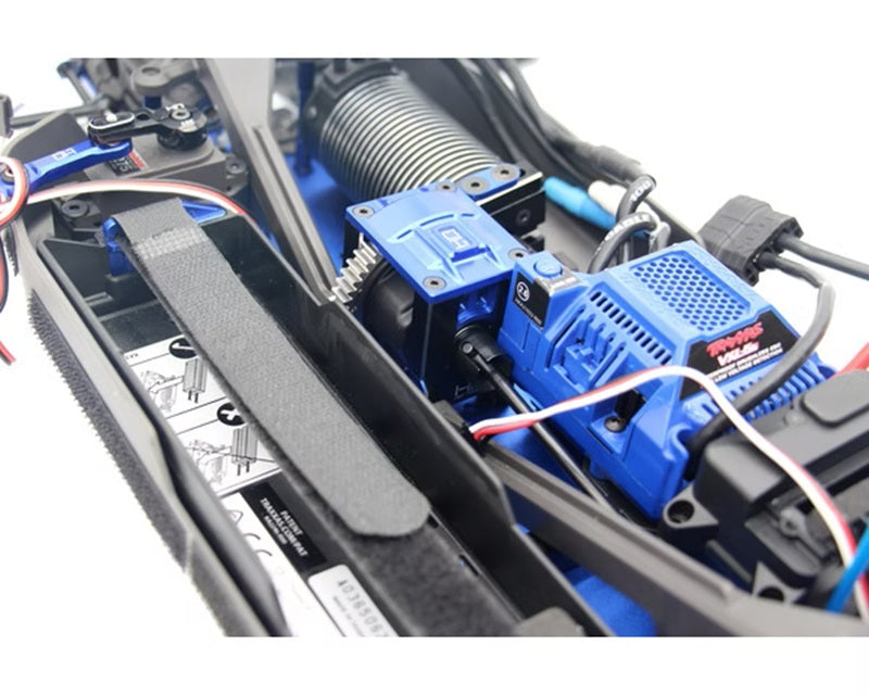 Hot Racing Aluminum Sliding Rail Lock Motor Mount with Heat Sink Fins for Traxxas Sledge