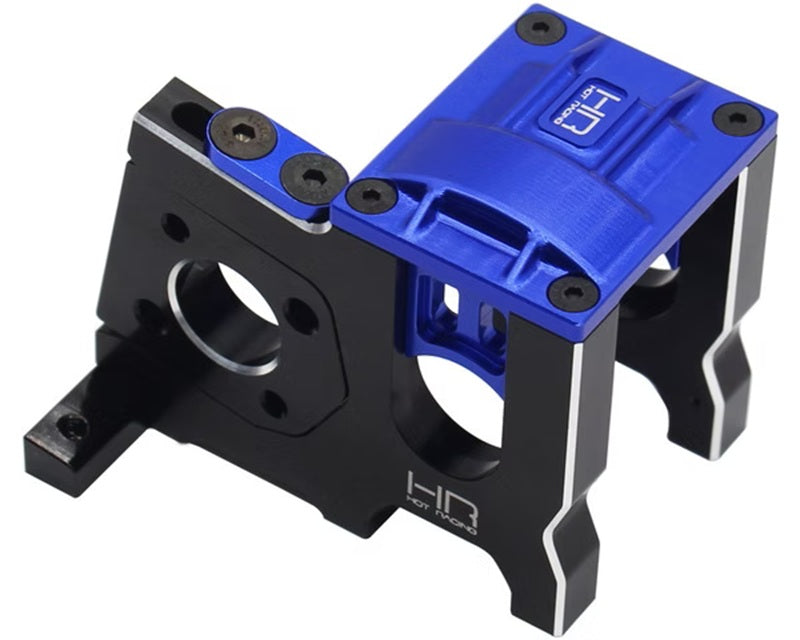 Hot Racing Aluminum Sliding Rail Lock Motor Mount with Heat Sink Fins for Traxxas Sledge
