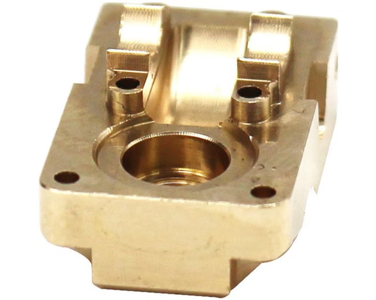 Hot Racing Brass Diff Cover with SS Skid Plate SCX24 RC Upgrade Part