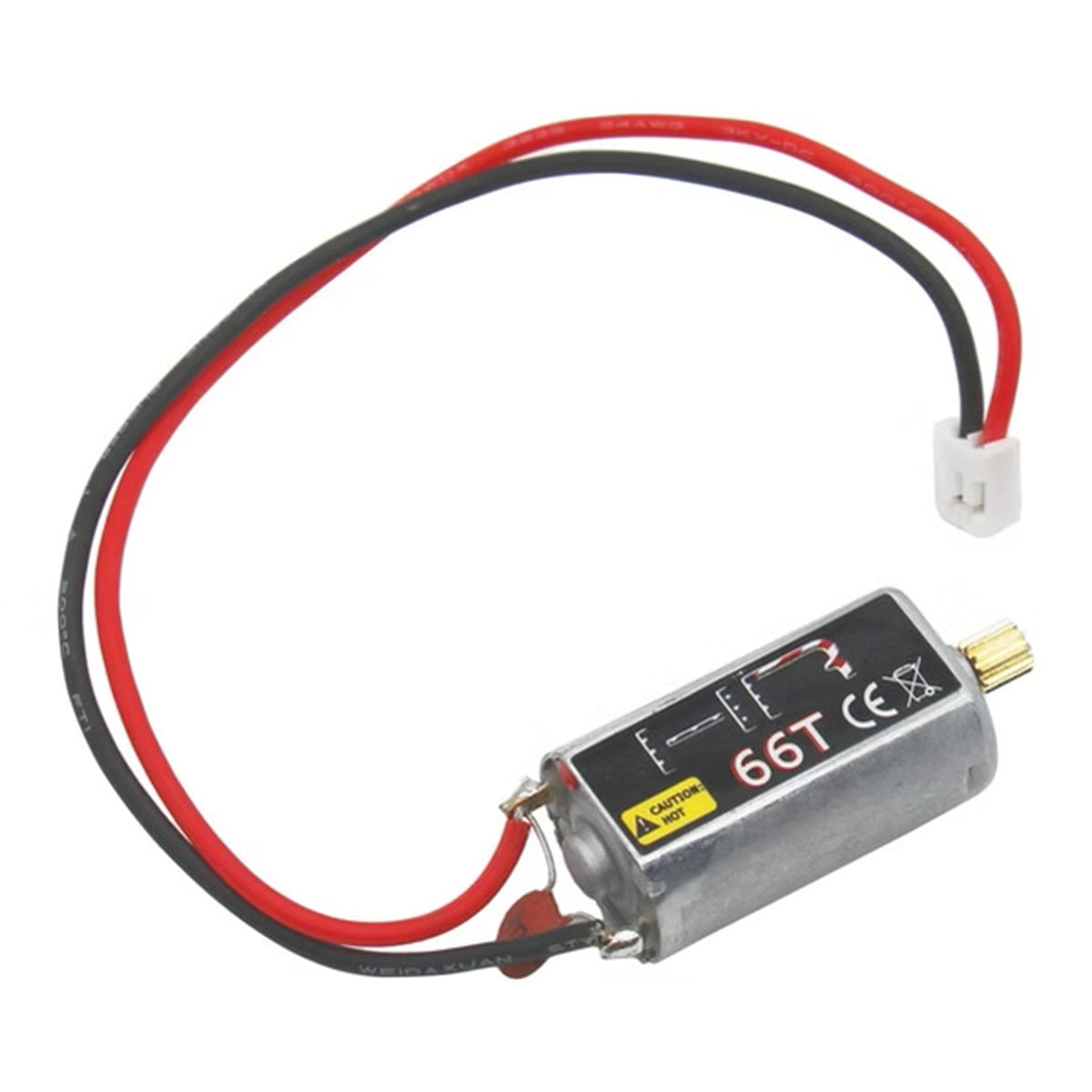 Hot Racing 66T High-Torque 050 Brushed Motor with 11T Pinion for Axial SCX24