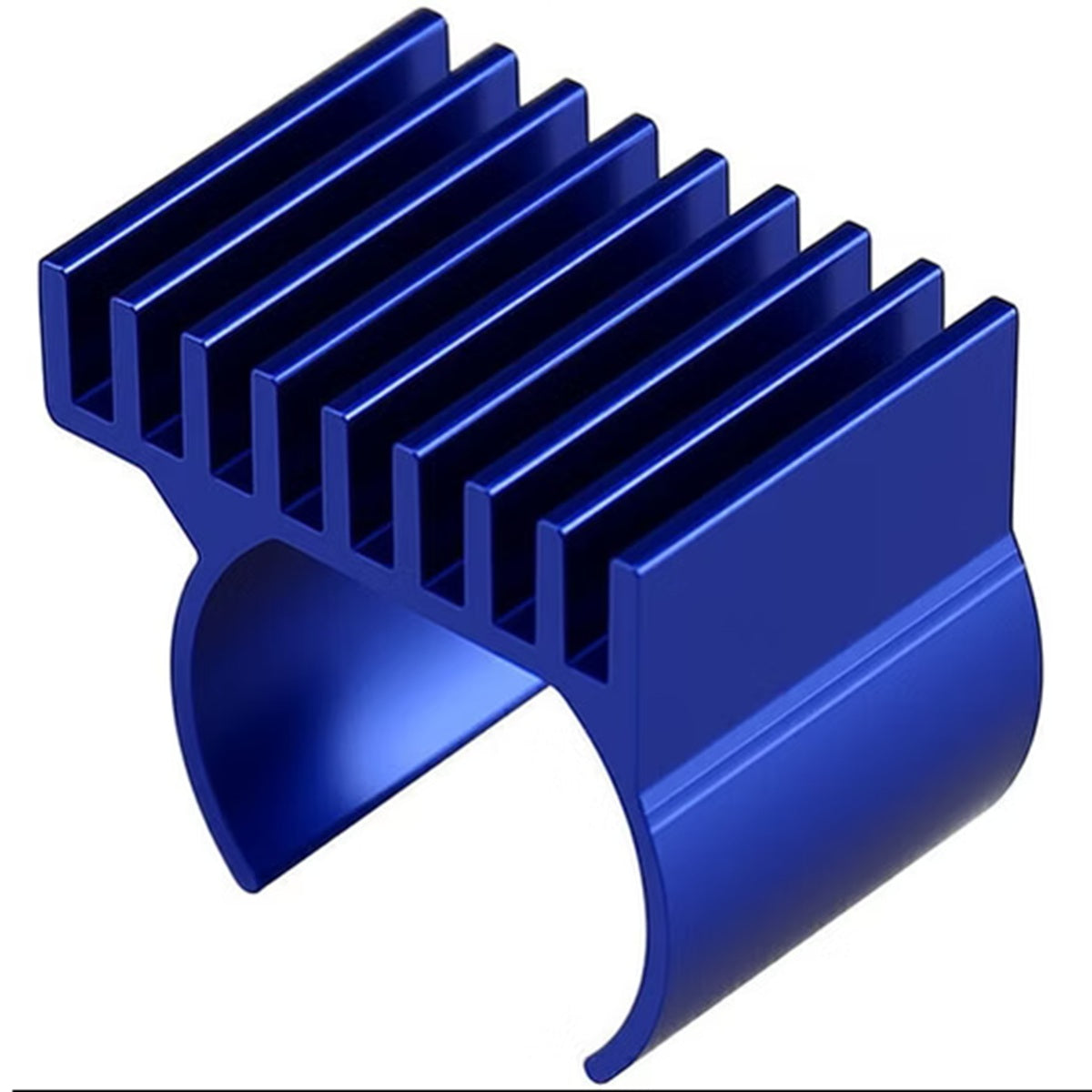 Hot Racing 9-Fin Blue Slide-On Heat Sink for 030 Motor (Axial SCX24)
