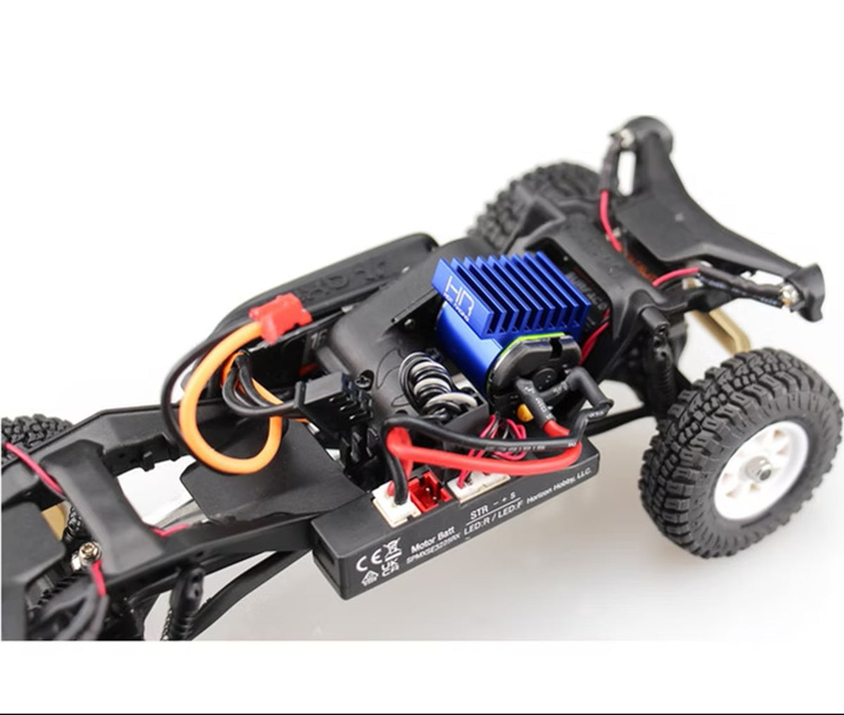 Hot Racing 9-Fin Blue Slide-On Heat Sink for 030 Motor (Axial SCX24)