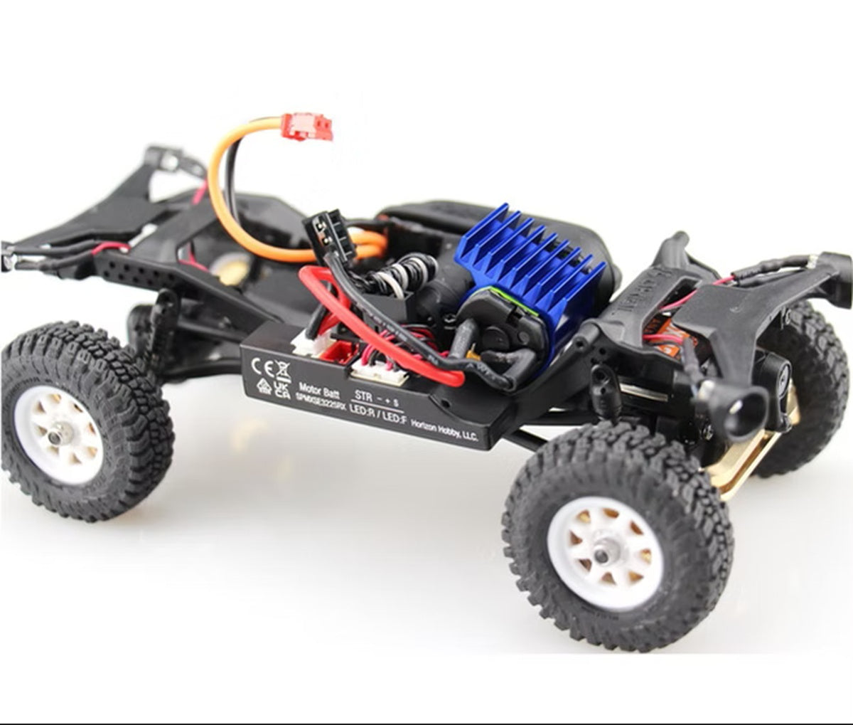Hot Racing 9-Fin Blue Slide-On Heat Sink for 030 Motor (Axial SCX24)