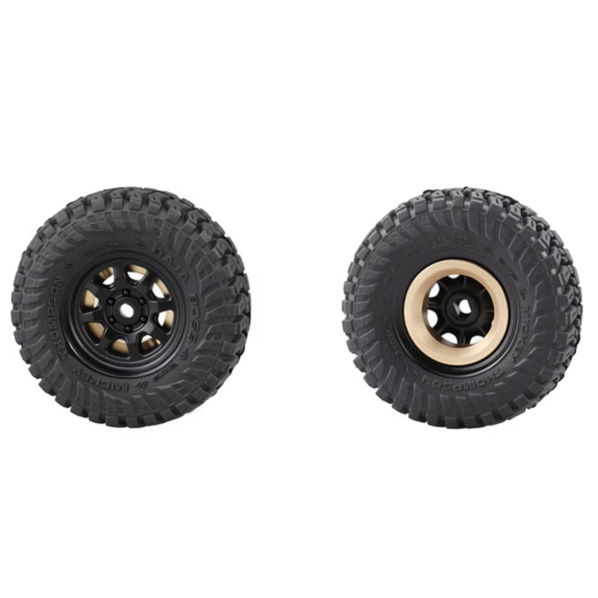 Hot Racing 3.6g Brass Wheel Weights for Axial SCX24 Stock 0.7" Wheels (4-Pack)