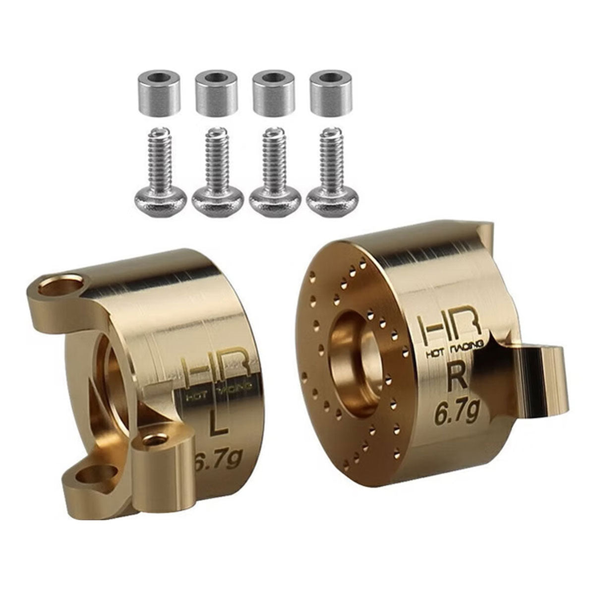 Hot Racing 7.6g Brass Front Steering Knuckle Block for Axial SCX24