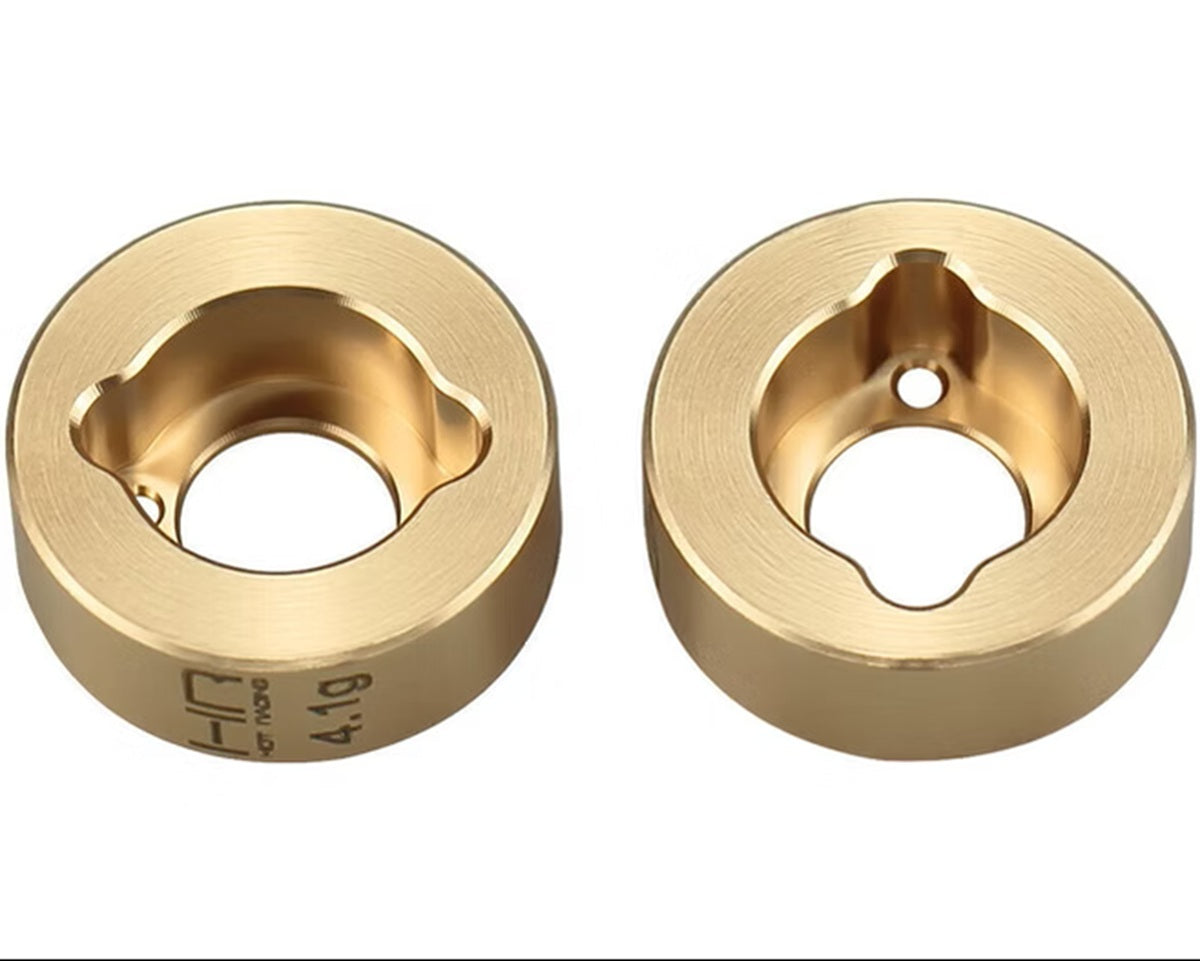 Hot Racing 4.1g Brass Rear Hub Weight for Axial SCX24 Axles