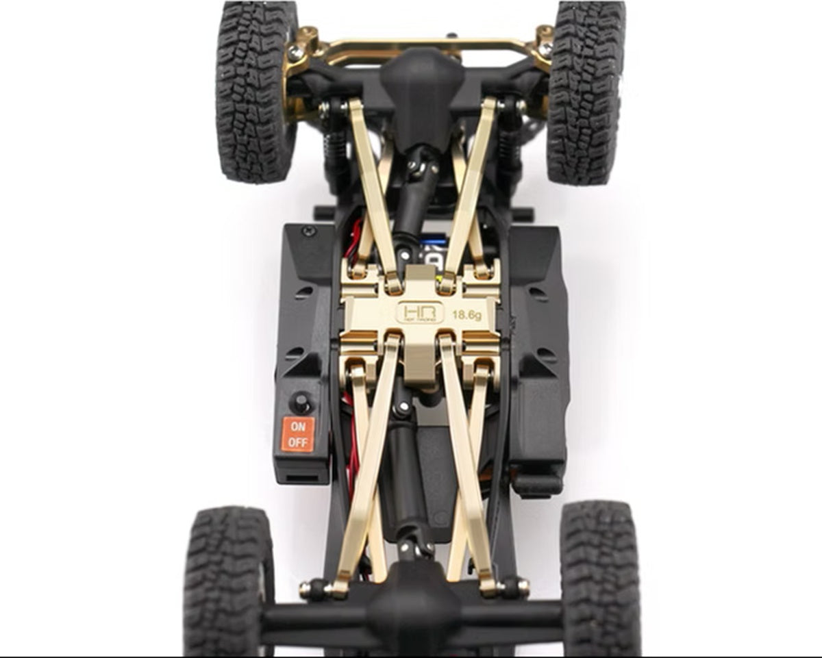 Hot Racing Brass Lower Center Gearbox Mount Skid for Axial SCX24