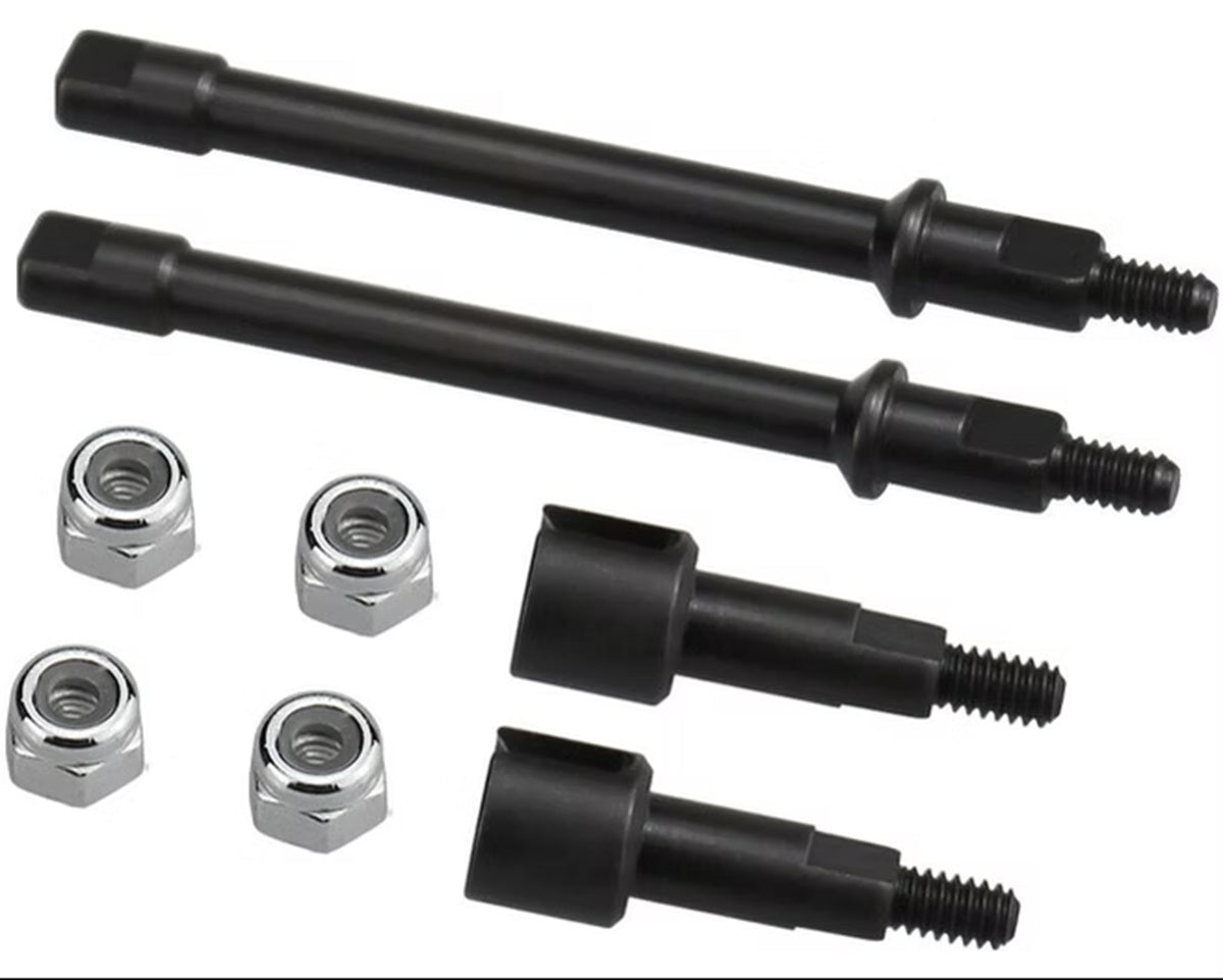 Hot Racing Hardened Steel Drive Stub Axles Set for Axial SCX24 (AXI3320, AXI3324)