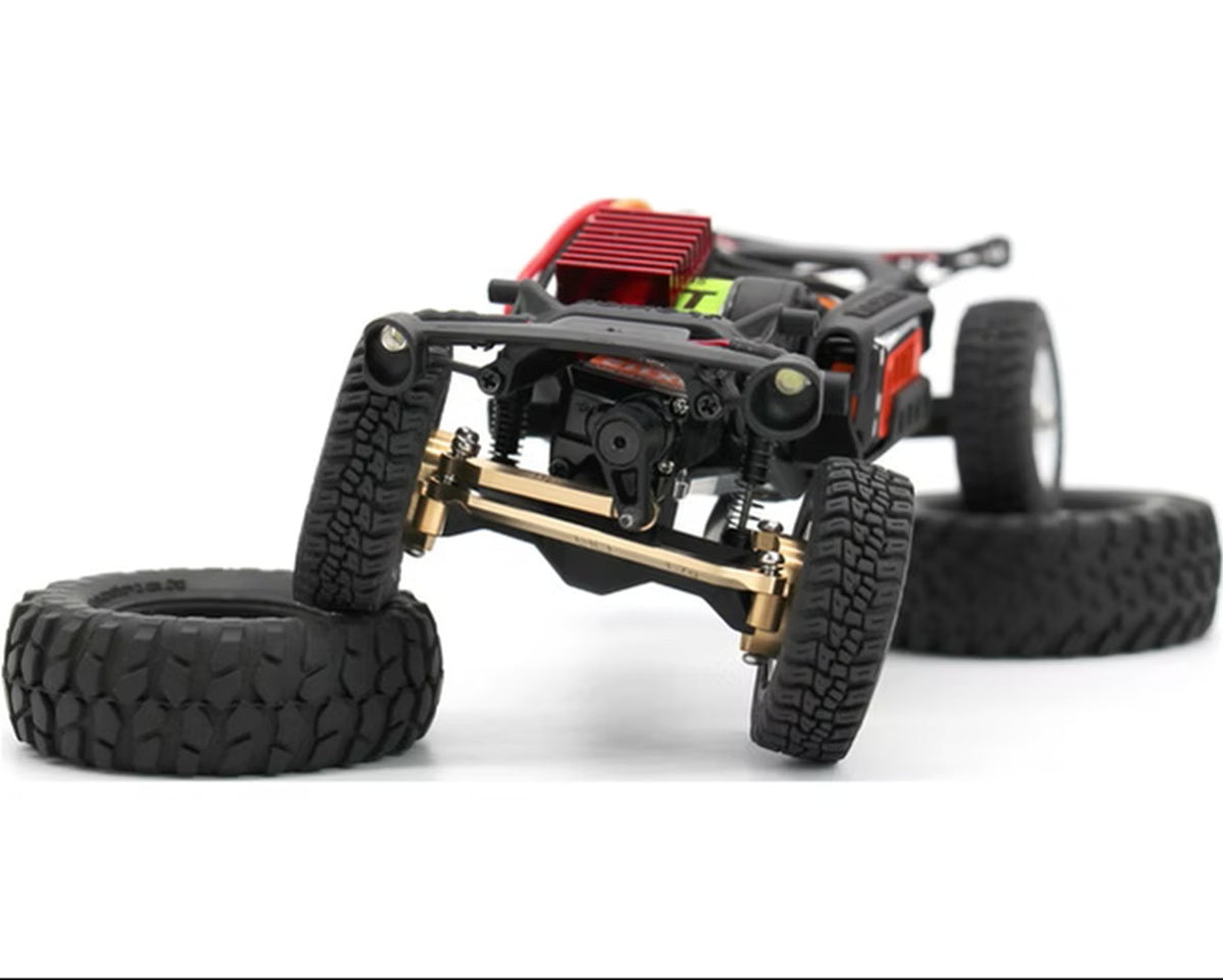 Hot Racing Brass Tight-Tolerance Steering Fix Link Set for Axial SCX24