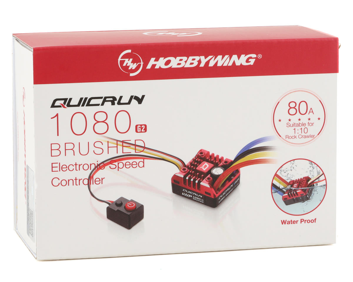 Hobbywing Quicrun WP 1080 G2 Brushed ESC 2-3S