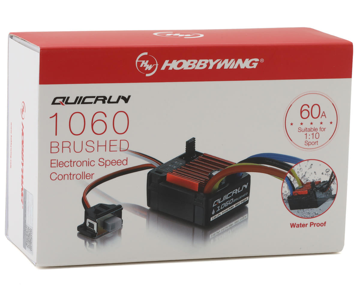 Hobbywing Quicrun 1060 1/10 Brushed ESC w/T-Plug (2-3S) 30120203