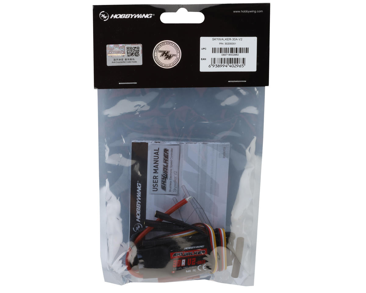 Hobbywing Skywalker V2 30Amp Brushless ESC