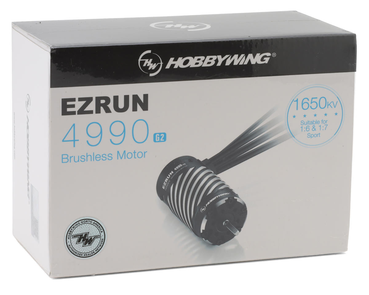 Hobbywing EZRUN 4990SD G2 4-Pole 1/6 Scale Sensored Brushless Motor (1650kV) 30402450