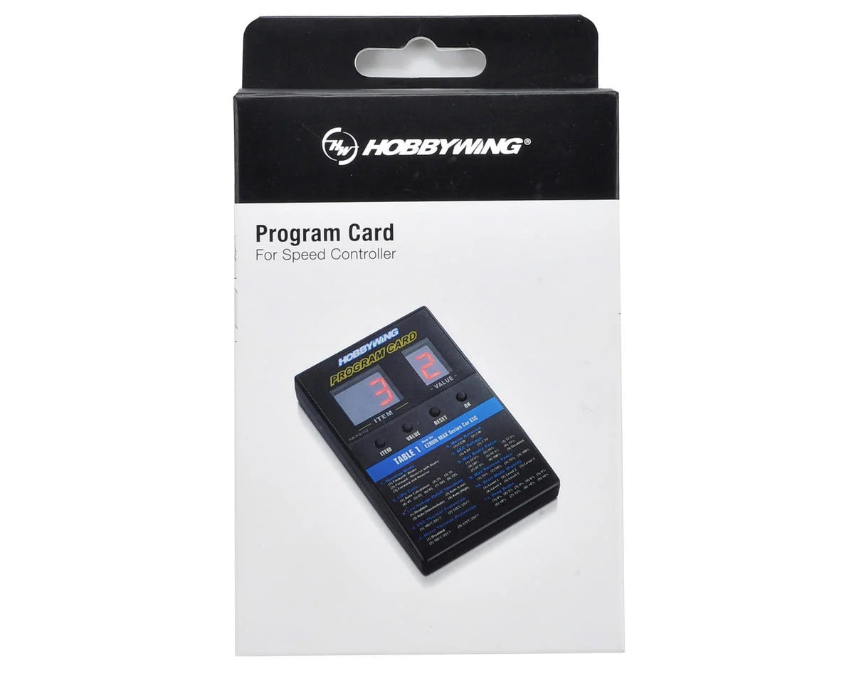 Hobbywing LED Program Card General Use for Cars Boats and Air