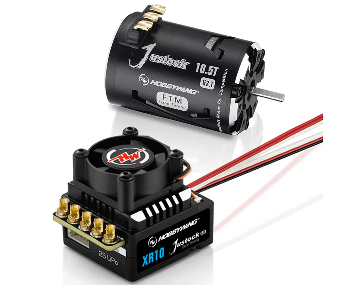 Hobbywing XR10 Justock G3S Sensored Brushless ESC/SD G2.1 Motor Combo (10.5T) 38020370