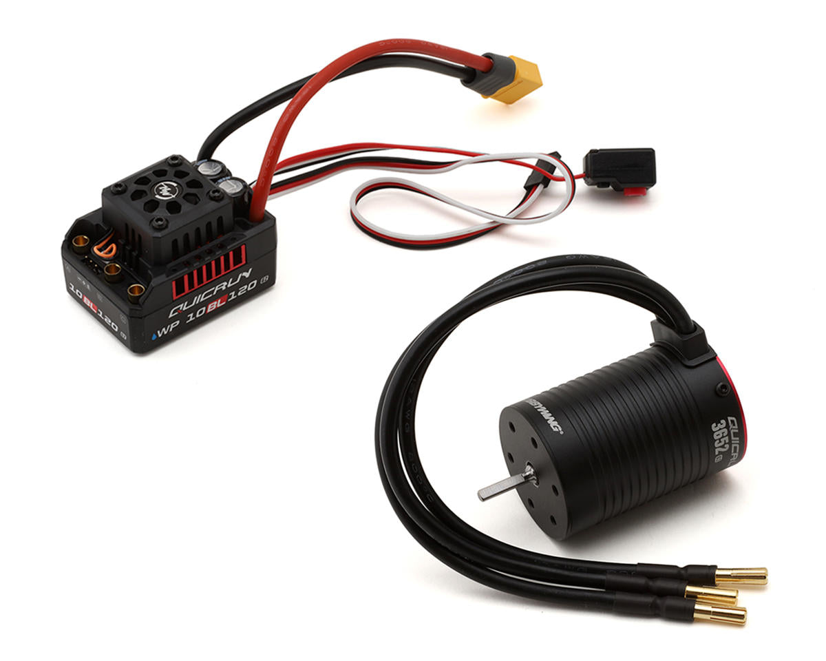 Hobbywing QuicRun 10BL120 G2 Sensorless Brushless ESC 3652SL Motor Combo 4000kV