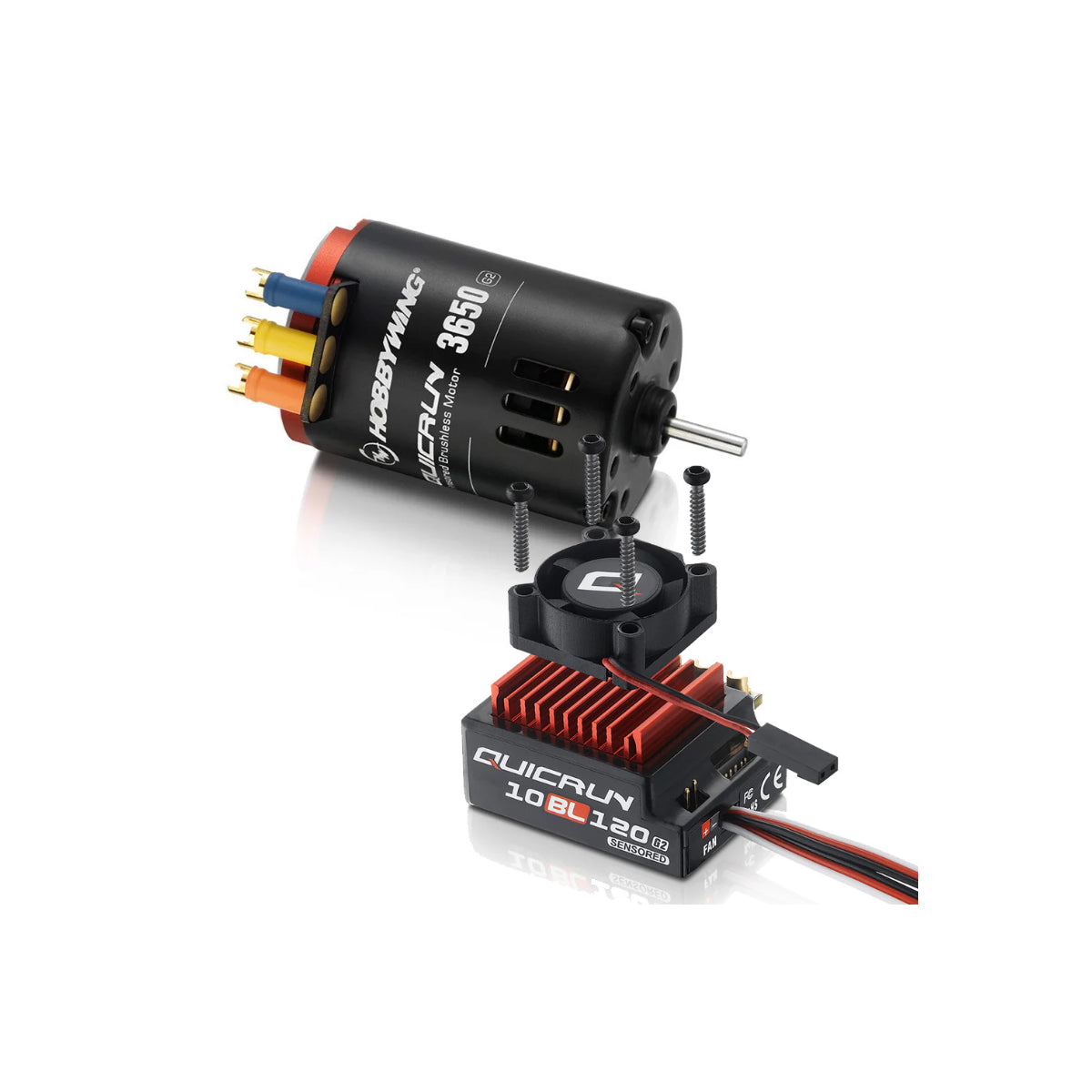 Hobbywing Quicrun 10BL120 Sensored G2 ESC + 3650 SL 10.5T G2 Motor 38020381