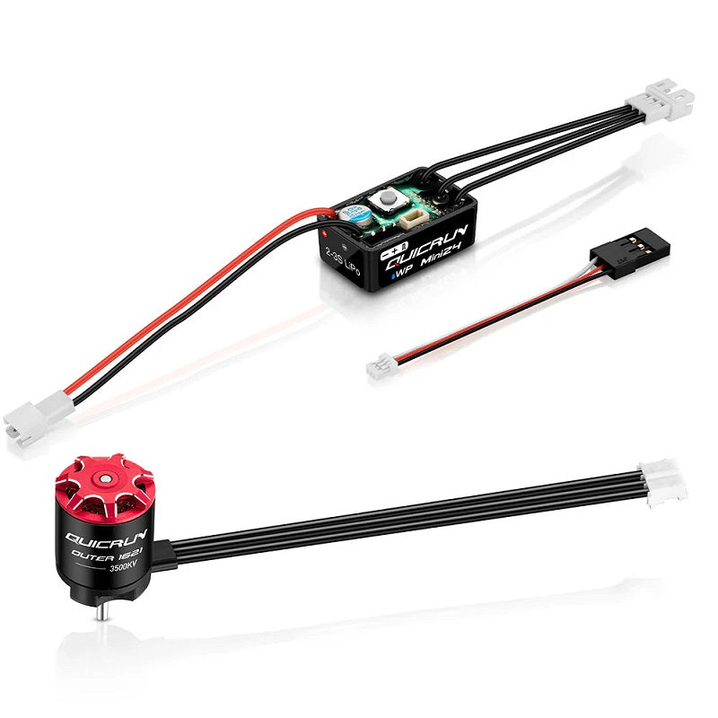 Hobbywing QuicRun WP Mini24 ESC & 1621SL 3500KV Motor Combo 38020436