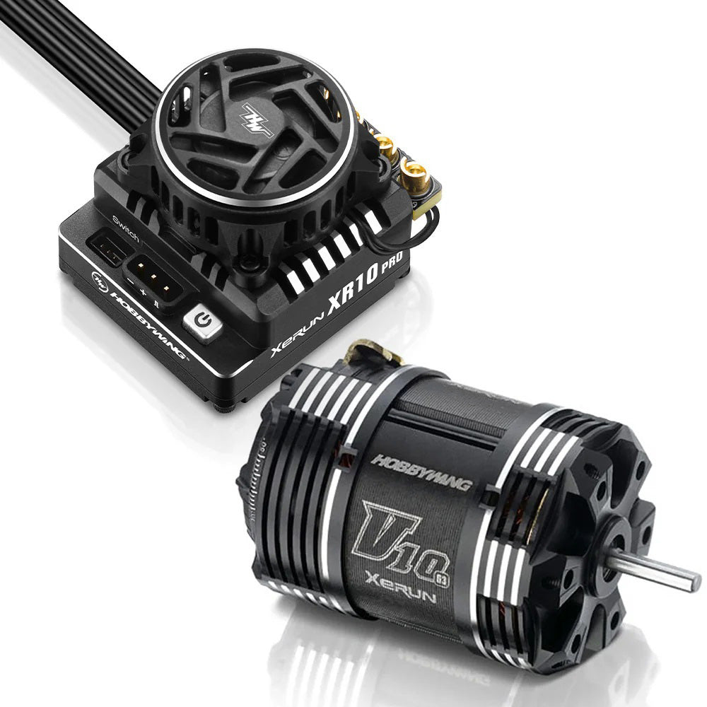 Hobbywing XR10 Pro G3 ESC + V10 G3 4.5T Modified Motor Combo 38020445