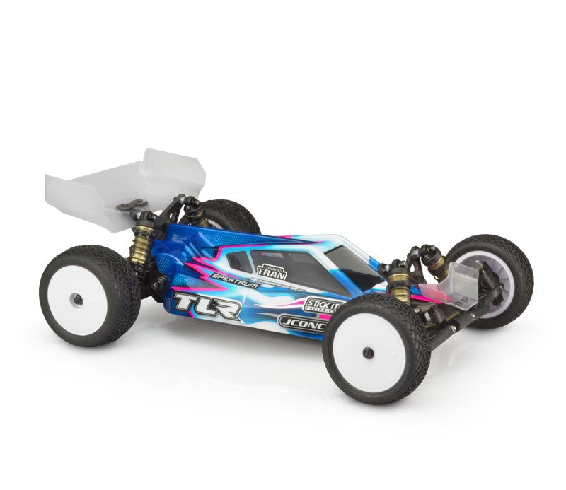 J Concepts P2 - TLR 22 5.0 Elite Body w/ S-Type Wing Light Weight Body Only (Clear)