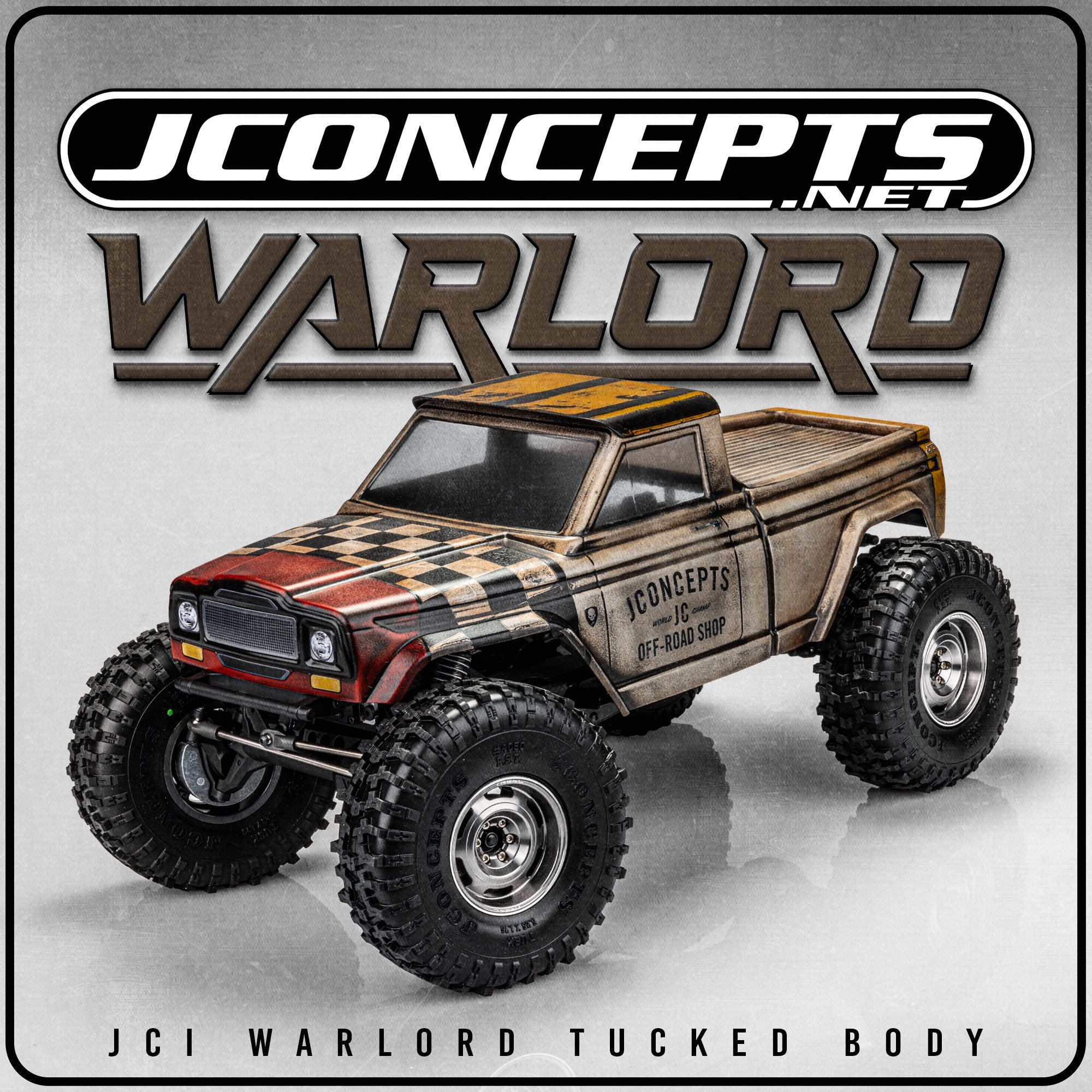 J Concepts Warlord Tucked Body, fits Traxxas TRX-4 Sport, Enduro, Axial, Vanquish 12.3" Wheelbase 0457