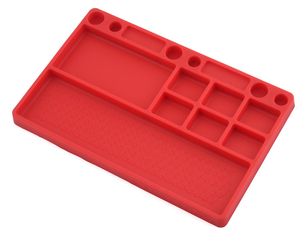 J Concepts Rubber Parts Tray - Red