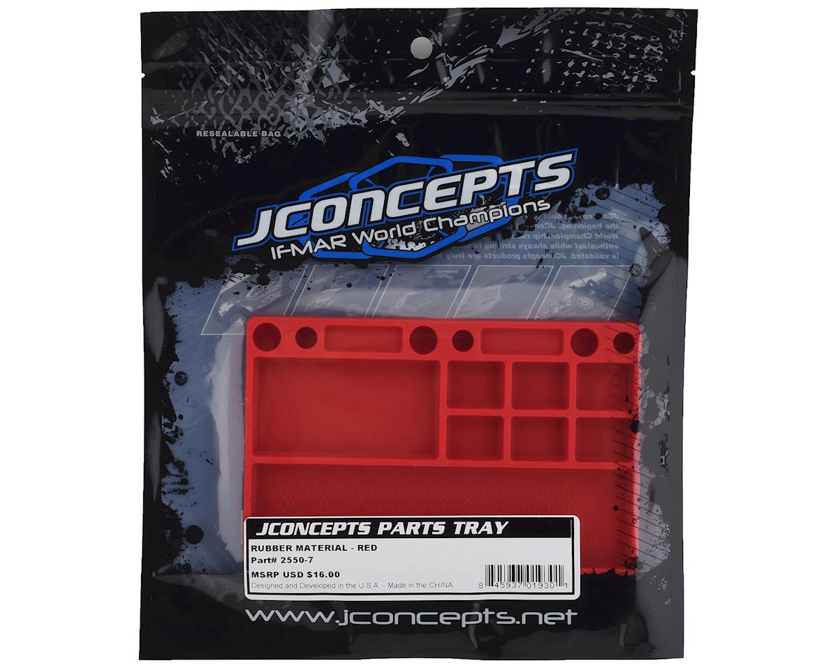 J Concepts Rubber Parts Tray - Red