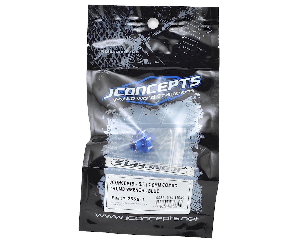 J Concepts 5.5 & 7.0mm Combo Thumb Wrench Blue