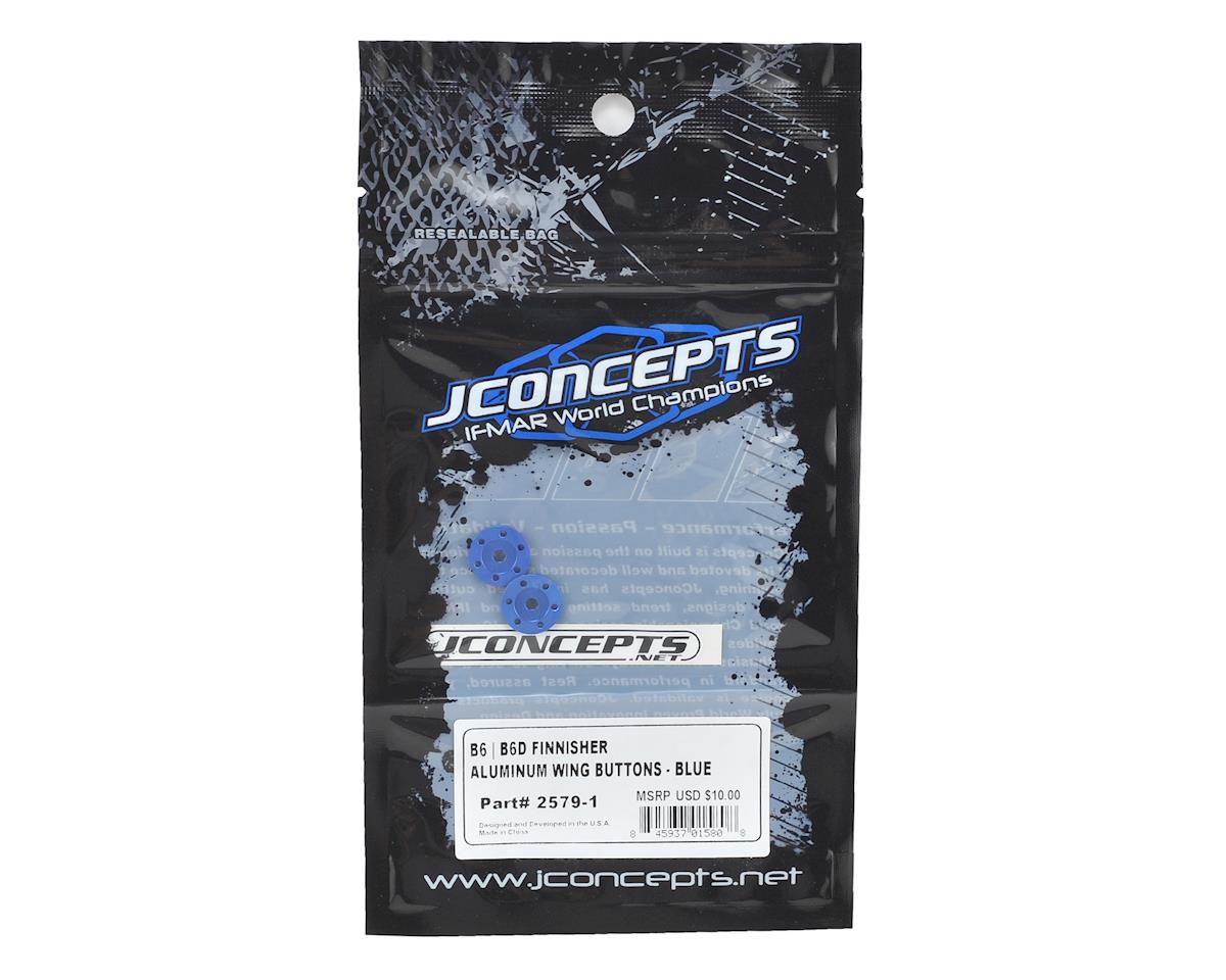 J Concepts Finnisher aluminum wing buttons-blue B6.2 & B6.3