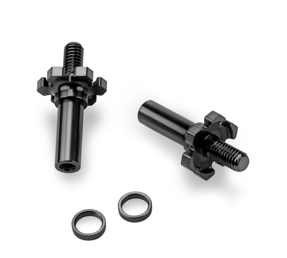 J Concepts Adjustable RC10B7 | RC10B7D Titanium Front Axle, 2pc, Stea 28272