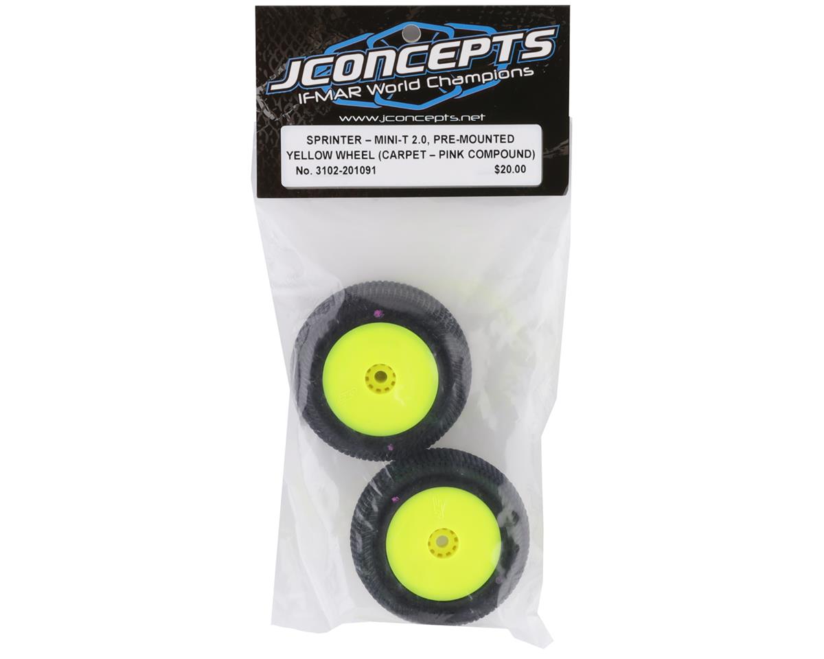 J Concepts Sprinter - Pink Compound - Pre-Mounted Yellow Wheels